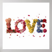 Liefde in bloemen poster (Voorkant)