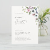 Liefde in Bloom Anemones Boho Floral Bridal Brunch Kaart (Staand voorkant)