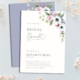 Liefde in Bloom Anemones Boho Floral Bridal Brunch Kaart