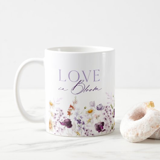Liefde in Bloom Bloemen Classic Mok (Met donut)