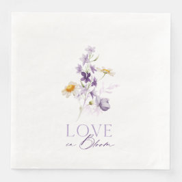 Liefde in Bloom Bloemen Trouwpapier Servetten