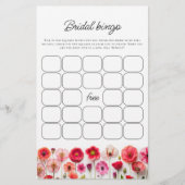 Liefde in Bloom Bloemen Vrijgezellenfeest Bingo Sp (Voorkant)