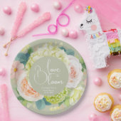 Liefde in Bloom Bloemen Vrijgezellenfeest Papieren Bordje (Feest)