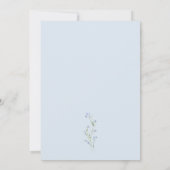 Liefde in Bloom Blue Wildflower Vrijgezellenfeest Kaart (Achterkant)