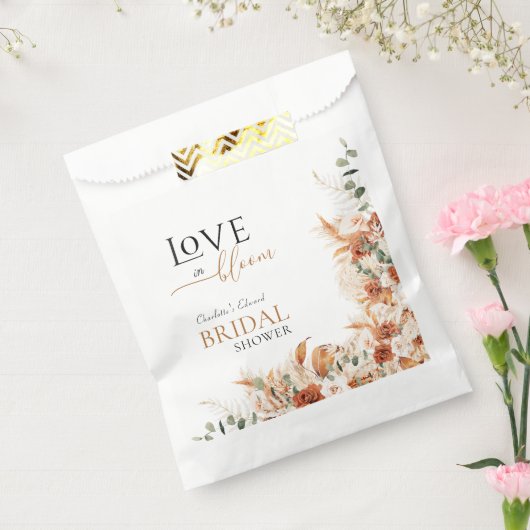 Liefde in Bloom Boho Chic Terracotta Vrijgezellenf Bedankzakje (Gezegeld)