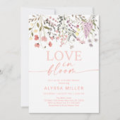 Liefde in Bloom Boho Wildflower Vrijgezellenfeest Kaart (Voorkant)