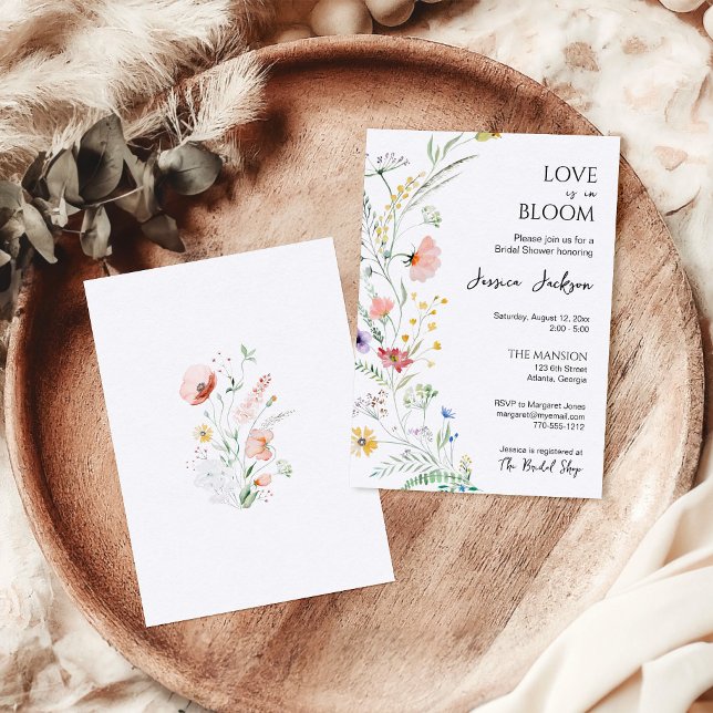 Liefde in Bloom Bridal Shower Invitation (Creator heeft geüpload)