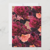 Liefde in Bloom Bridal Shower Invitation Kaart (Achterkant)