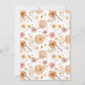 Liefde in Bloom Bridal Shower Invitation Kaart (Achterkant)