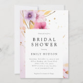Liefde in Bloom Bridal Shower Invitation Kaart (Voorkant)