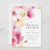 Liefde in Bloom Bridal Shower Invitation Kaart (Voorkant)