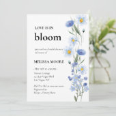 Liefde in Bloom Bridal Shower Kaart (Staand voorkant)