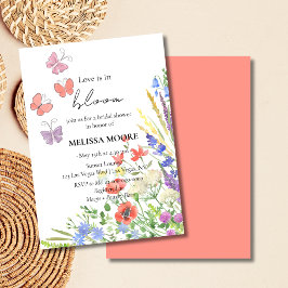 Liefde in Bloom Bridal Shower Kaart