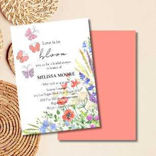 Liefde in Bloom Bridal Shower Kaart