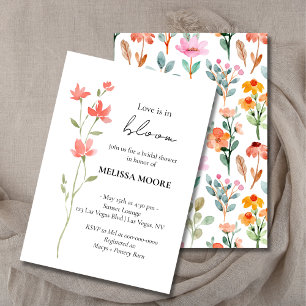 Liefde in Bloom Bridal Shower Kaart