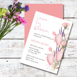 Liefde in Bloom Bridal Shower Kaart