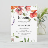 Liefde in Bloom Bridal Shower Kaart (Staand voorkant)