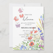 Liefde in Bloom Bridal Shower Kaart (Voorkant)