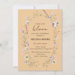 Liefde in Bloom Bridal Shower Kaart