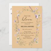 Liefde in Bloom Bridal Shower Kaart (Voorkant / Achterkant)