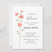 Liefde in Bloom Bridal Shower Kaart (Voorkant)