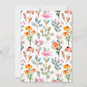 Liefde in Bloom Bridal Shower Kaart (Achterkant)