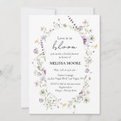 Liefde in Bloom Bridal Shower Kaart (Voorkant)