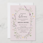 Liefde in Bloom Bridal Shower Kaart (Voorkant)