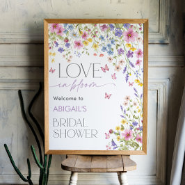 Liefde in Bloom Butterfly Bridal Welkom 18x24 Poster