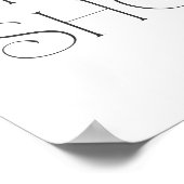 Liefde in Bloom Butterfly Bridal Welkom 24x36 Poster (Hoek)