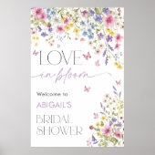 Liefde in Bloom Butterfly Bridal Welkom 24x36 Poster (Voorkant)