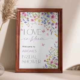 Liefde in Bloom Butterfly Bridal Welkom 24x36 Poster