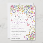 Liefde in Bloom Butterfly Vrijgezellenfeest Kaart (Voorkant)