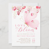 Liefde in Bloom Butterfly Vrijgezellenfeest Kaart (Voorkant)