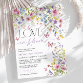 Liefde in Bloom Butterfly Vrijgezellenfeest Kaart