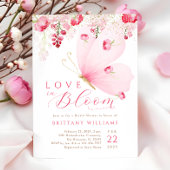 Liefde in Bloom Butterfly Vrijgezellenfeest Kaart