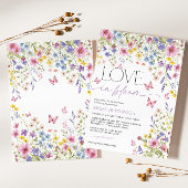 Liefde in Bloom Butterfly Vrijgezellenfeest Kaart