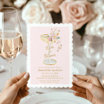 Liefde in Bloom Champagne Vrijgezellenfeest Kaart<br><div class="desc">Let's Cheer to Love Onze Love in Bloom uitnodigingen zullen de toon zetten voor uw fantastische vrijgezellenfeest. Met prachtige bloemen en een blush achtergrond zijn deze uitnodigingen zeker een hit. Maak uw feest pop met deze prachtige uitnodigingen. Overeenkomende items in onze winkel Cava Party Design.</div>
