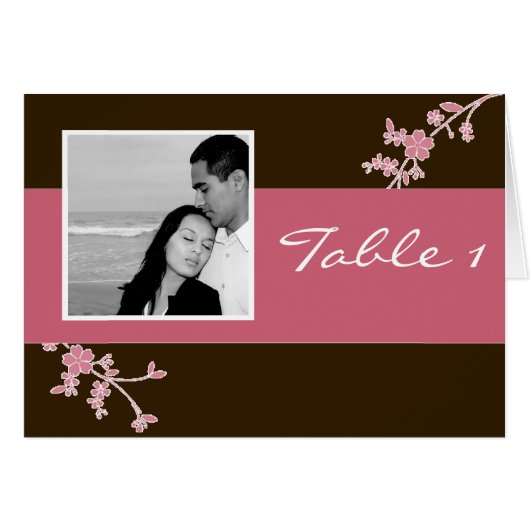 Liefde in Bloom: Chocolade Brown met Cherry Blosso (Voorkant Horizontaal)