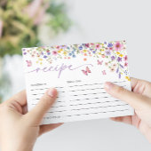 Liefde in Bloom Floral Butterfly Vrijgezellenfeest Informatiekaartje