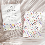 Liefde in Bloom Floral Spring Summer Vrijgezellenf Kaart<br><div class="desc">Liefde is in Bloom! Vier de aanstaande bruid met deze elegante waterverf lente zomer bloementuin bloei thema bruids doucheuitnodiging.</div>