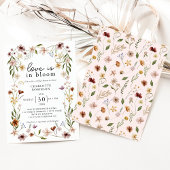 Liefde in Bloom Floral Spring Summer Vrijgezellenf Kaart