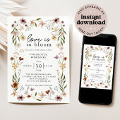 Liefde in Bloom Floral Spring Summer Vrijgezellenf Kaart