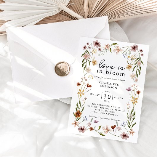 Liefde in Bloom Floral Spring Summer Vrijgezellenf Kaart