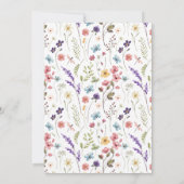 Liefde in Bloom Floral Spring Summer Vrijgezellenf Kaart (Achterkant)