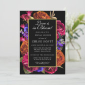 Liefde in Bloom Floral Vrijgezellenfeest Kaart (Staand voorkant)