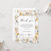 Liefde in Bloom Florals Vrijgezellenfeest Dank u Kaart (Voorkant / Achterkant in situ)