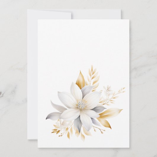 Liefde in Bloom Florals Vrijgezellenfeest Dank u Kaart (Achterkant)