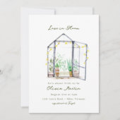 Liefde in Bloom Greenhouse Garden Vrijgezellenfees Kaart (Voorkant)