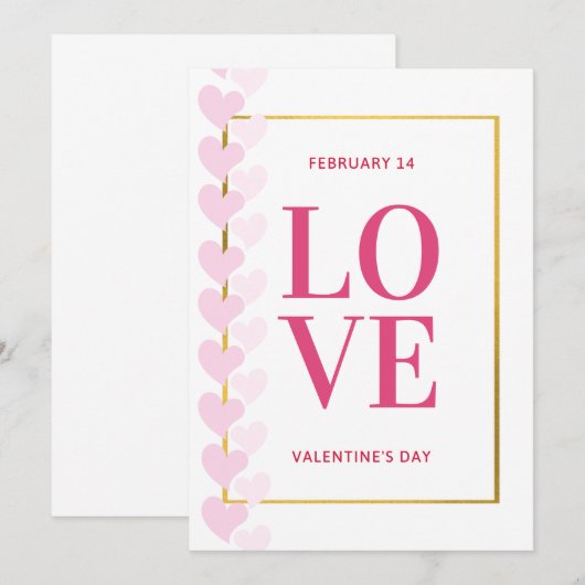 Liefde in Bloom Kaart (Voorkant / Achterkant)